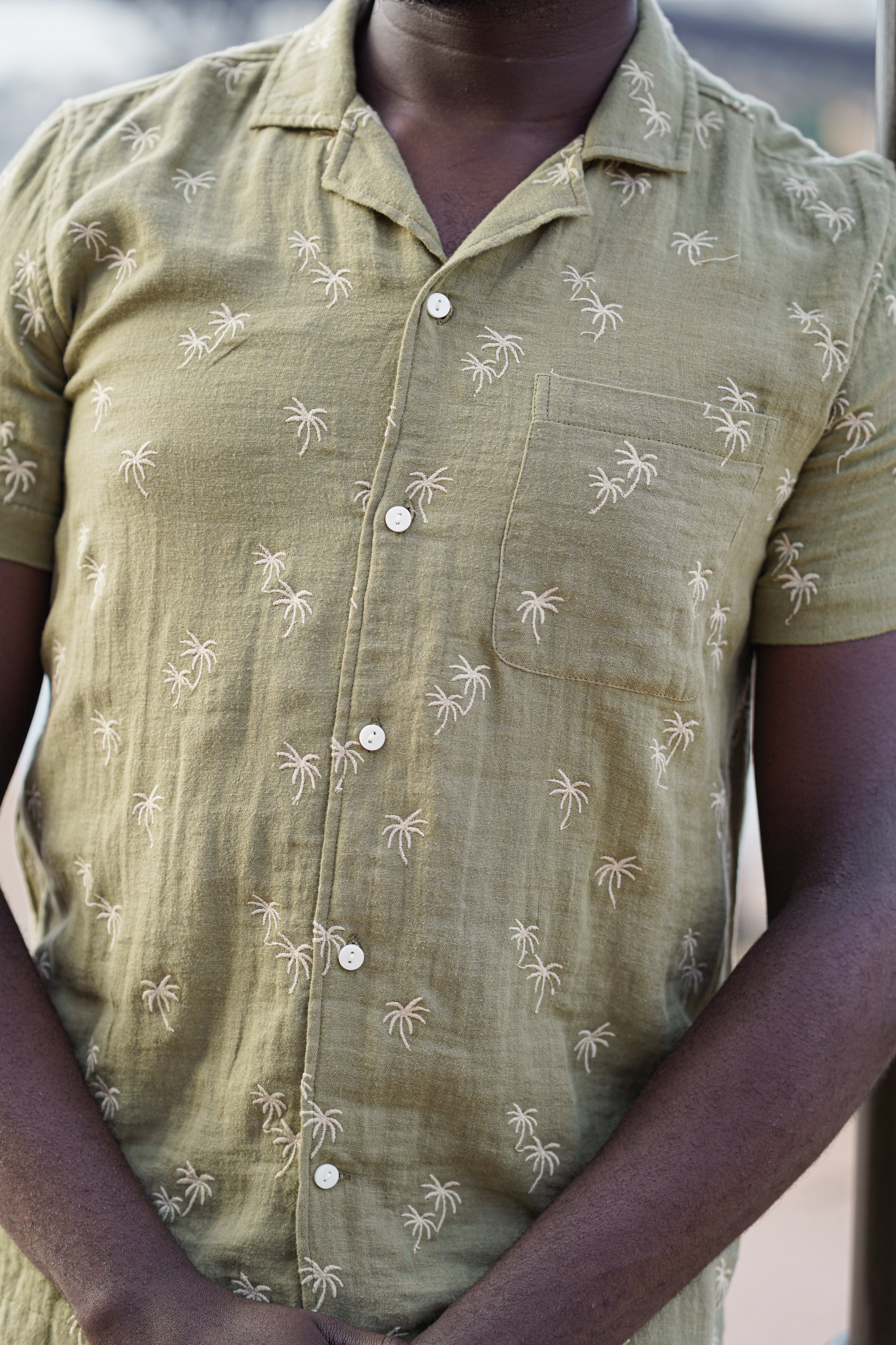 PALMCRAFT EMBROIDERED SHIRT