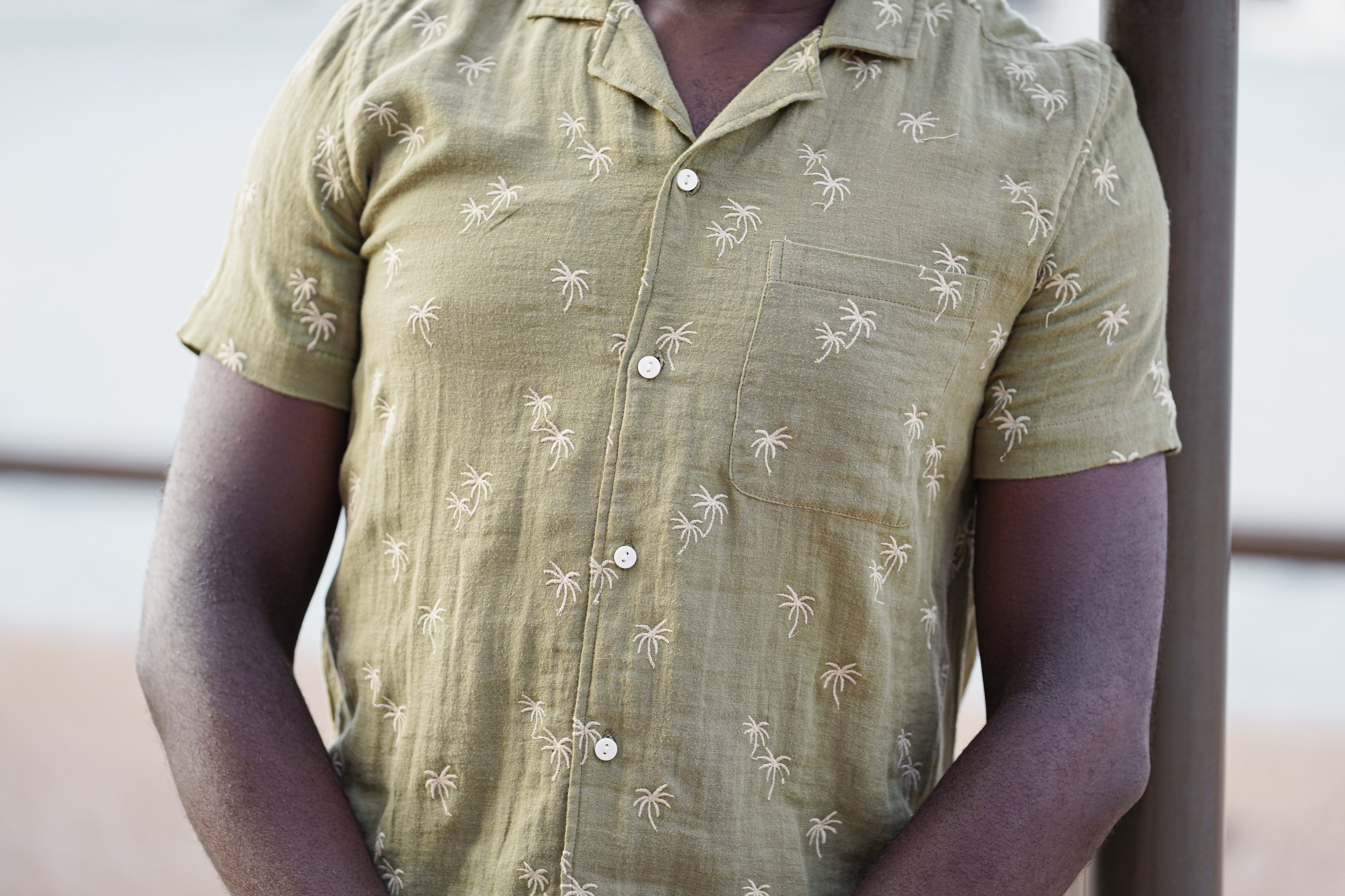 PALMCRAFT EMBROIDERED SHIRT